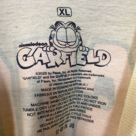 Garfield Boston Baseball Cartoon Graphic Design T-Shirt XL - Picture 6 of 6